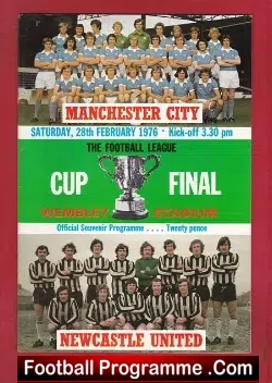 Newcastle United v Manchester City 1976 – League Cup Final