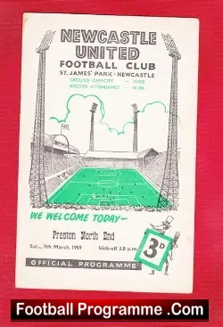 Newcastle United v Preston 1959