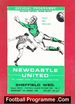 Newcastle United v Sheffield Wednesday 1969