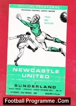 Newcastle United v Sunderland 1969