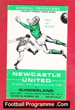 Newcastle United v Sunderland 1969