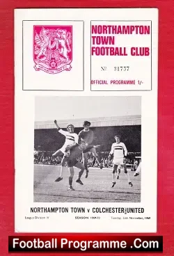 Northampton Town v Colchester United 1969