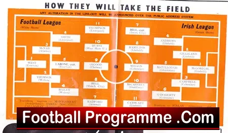 Northern Ireland v England 1968 – Friendly League Match Belfast