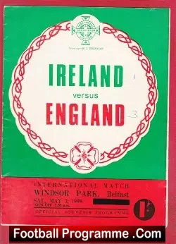 Northern Ireland v England 1969