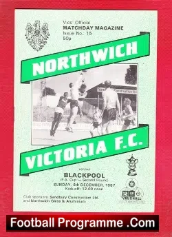 Northwich Victoria v Blackpool 1987 – FA Cup