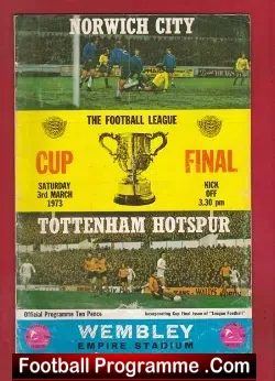 Norwich City v Tottenham 1973 – League Cup Final