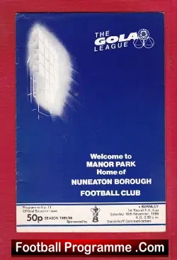 Nuneaton Borough v Burnley 1985 – FA Cup