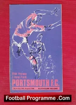 Portsmouth v Blackburn Rovers 1969 - to clear - football programme