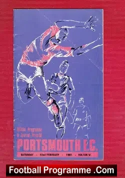 Portsmouth v Bolton Wanderers 1969 - football programme