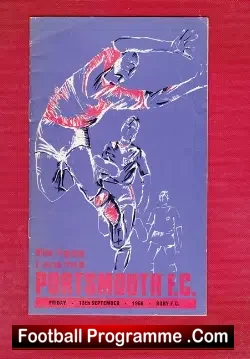 Portsmouth v Bury 1968 - football programme