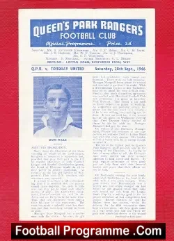 Queens Park Rangers v Torquay United 1946
