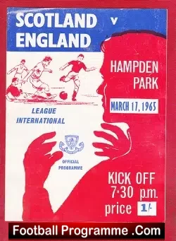 Scotland v England 1965 – Bobby Charlton