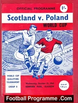 Scotland v Poland 1965 - football programme