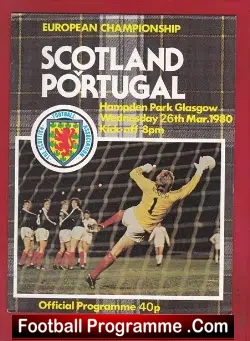 Scotland v Portugal 1980