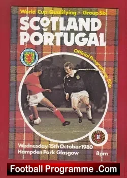 Scotland v Portugal 1980 – Glasgow