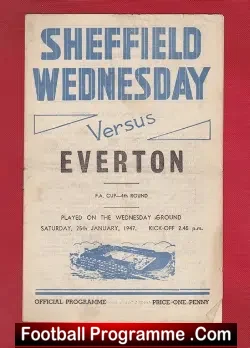 Sheffield Wednesday v Everton 1947