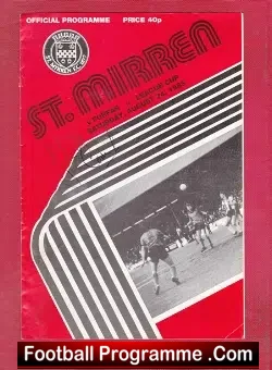 St Mirren v Forfar Athletic 1983 - Multi Autographed Signed - football programme