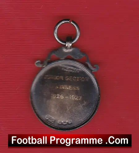Tottenham District Old Silver Football Medal 1926 – 1927