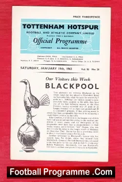 Tottenham Hotspur v Blackpool 1963