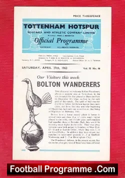 Tottenham Hotspur v Bolton Wanderers 1963
