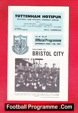Tottenham Hotspur v Bristol City 1967