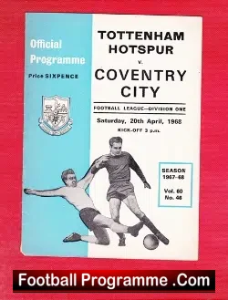 Tottenham Hotspur v Coventry City 1968