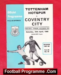 Tottenham Hotspur v Coventry City 1968