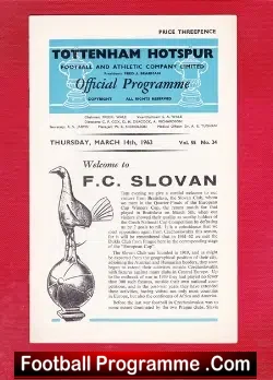 Tottenham Hotspur v FC Slovan 1963 – Czech Republic