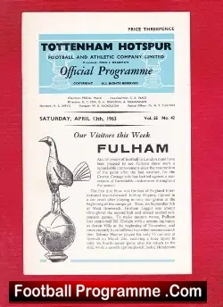 Tottenham Hotspur v Fulham 1963 – to clear