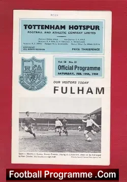 Tottenham Hotspur v Fulham 1966