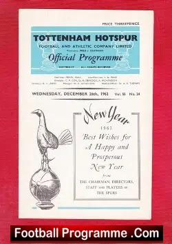 Tottenham Hotspur v Ipswich Town 1962