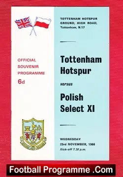 Tottenham Hotspur v Polish Select 1966 – Friendly Match