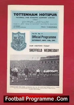 Tottenham Hotspur v Sheffield Wednesday 1965