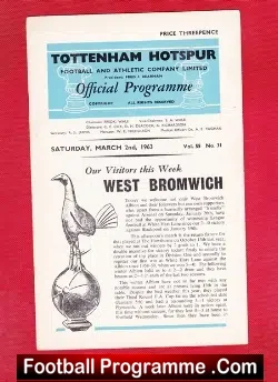 Tottenham Hotspur v WBA 1963