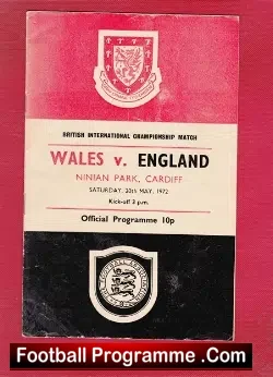 Wales v England 1972 – Kevin Keegan Debut