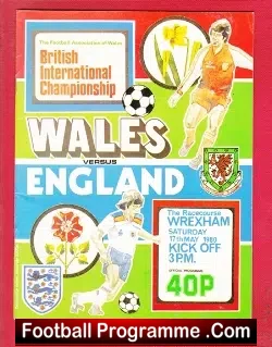 Wales v England 1980