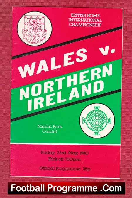Wales v Northern Ireland 1980