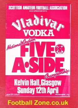 Five A Side Indoor Football at Kelvin Hall Glasgow 1980