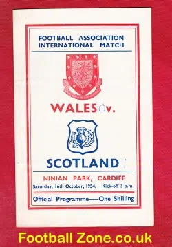 Wales v Scotland 1954 – Ninian Park