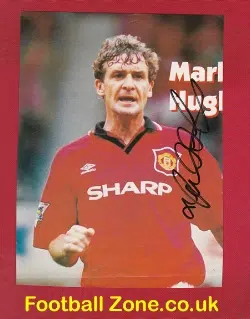 Manchester United Mark Hughes Autograph Signed Picture Poster