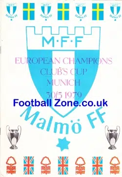 Malmo v Nottingham Forest 1979 European Cup Final Sweden