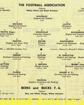 Buckinghamshire + Berks v FA 1945 – Matt Busby + Fagan
