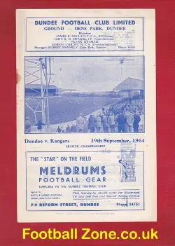 Dundee United v Glasgow Rangers 1964