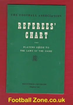 Referee Chart Booklet – Football Association Rules Guide 1949
