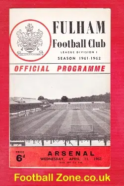 Fulham v Arsenal 1962