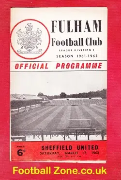 Fulham v Sheffield United 1962