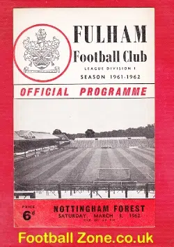 Fulham v Nottingham Forest 1962