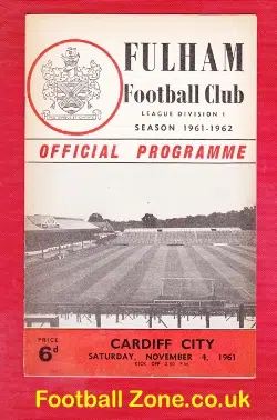Fulham v Cardiff City 1961