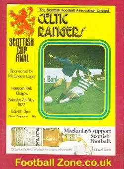 Glasgow Rangers v Glasgow Celtic 1977 - Scottish Cup Final