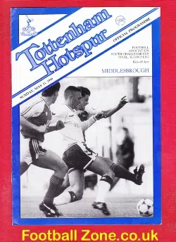 Tottenham Hotspur v Middlesbrough 1990 – Youth Cup Final Match